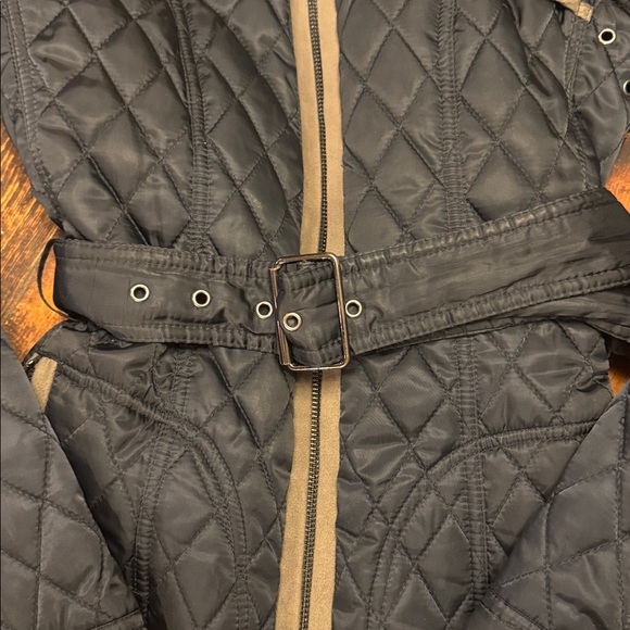 Navy and Slate Grey Vince Camuto Quilted Jacket size Small - Picture 3 of 10